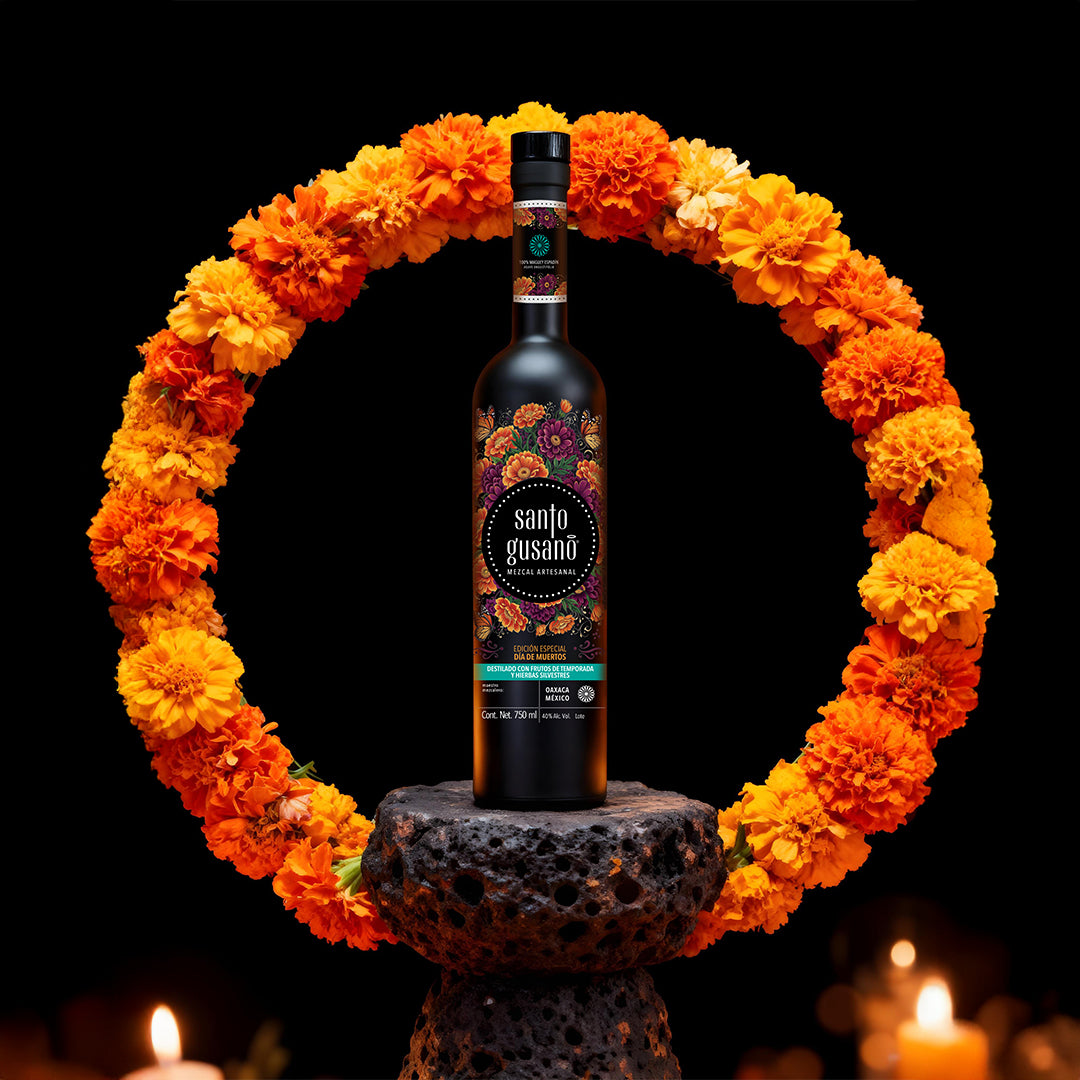Mezcal Santo Gusano – Edición Especial Día de Muertos