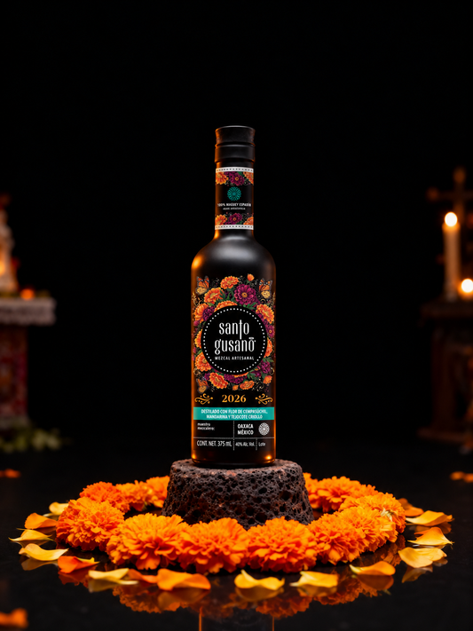 Mezcal Santo Gusano Día de Muertos 355 ml